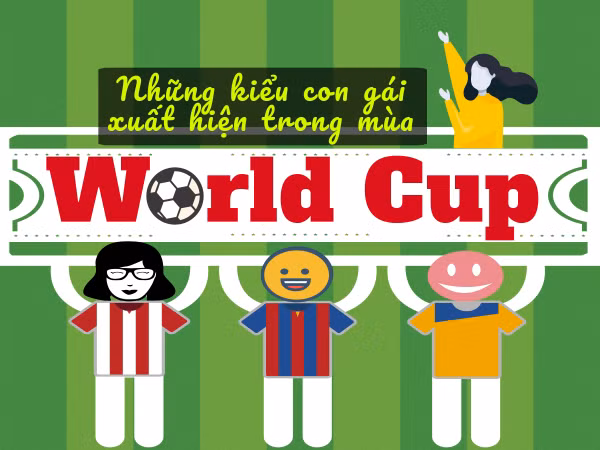 "Điểm mặt chỉ tên" những kiểu con gái mà chỉ mùa World Cup mới thấy "xuất hiện"!