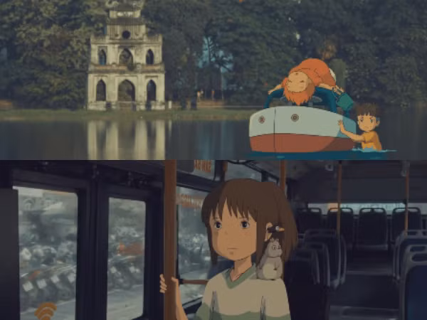 Bạn đã bao giờ tưởng tượng, các nhân vật của Ghibli sẽ thế nào nếu "đi lạc" giữa Hà Nội?