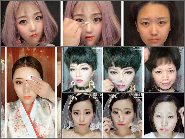 Nhan sắc thật gây sốc của dàn hot girl Trung Quốc sau khi lột "mặt nạ" phấn son
