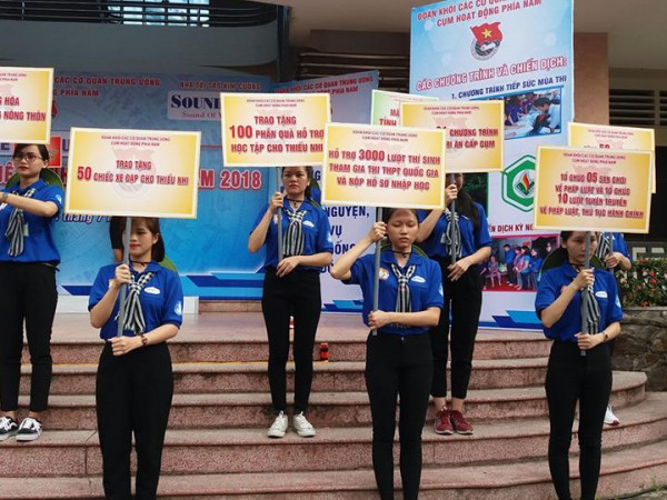 250 tình nguyện viên, chiến sĩ miền Nam khởi động chiến dịch tình nguyện hè 2018