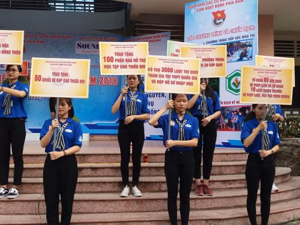 250 tình nguyện viên, chiến sĩ miền Nam khởi động chiến dịch tình nguyện hè 2018