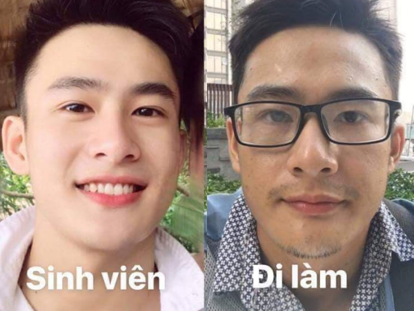 Dân mạng tiếc nuối thanh xuân, khoe ảnh thời sinh viên và khi đi làm “khác nhau 1 trời 1 vực”