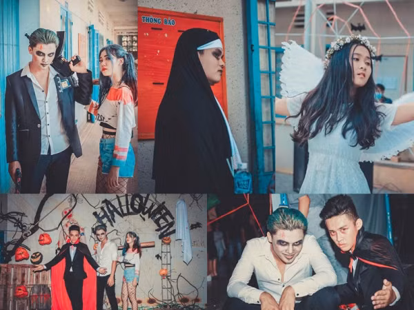 Vào xem "trường người ta" đã nhiều trai đẹp gái xinh lại còn cosplay cực "chất" mùa Halloween đây này!