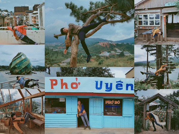 Quá buồn ngủ, chàng trai tạo dáng vật vờ ở Đà Lạt, ảnh hút nghìn like