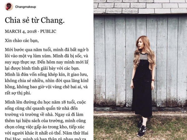 Cộng đồng mạng vẫn chưa hài lòng dù Changmakeup đã viết "tâm thư" xin lỗi trên Facebook