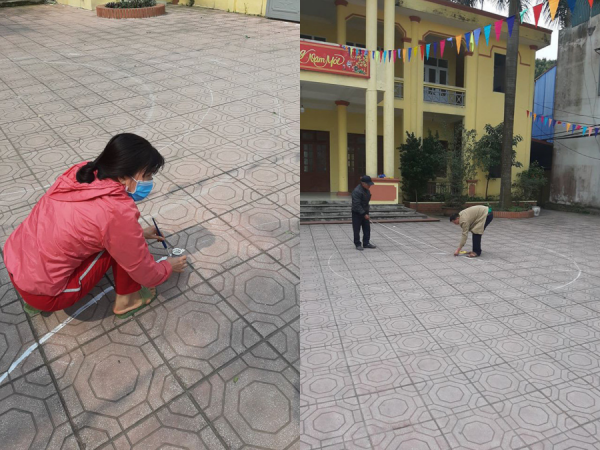 Sắp thi bằng lái xe máy, cô gái được bố mẹ dành tâm huyết vẽ vòng số 8 cho tập dượt