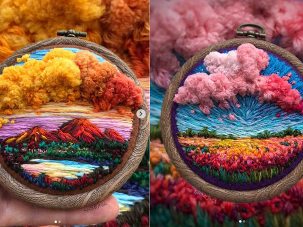 Không thể ngờ những tác phẩm nghệ thuật này chỉ là những bức tranh thêu