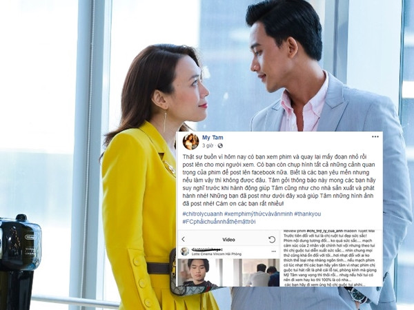 Mỹ Tâm buồn bã khi "Chị Trợ Lý Của Anh" bị quay lén ngay ngày đầu tiên công chiếu