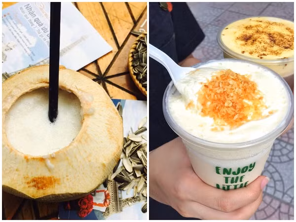 Hà Nội mới có các món uống từ sữa và dừa đảm bảo ngọt mát đến lịm tim