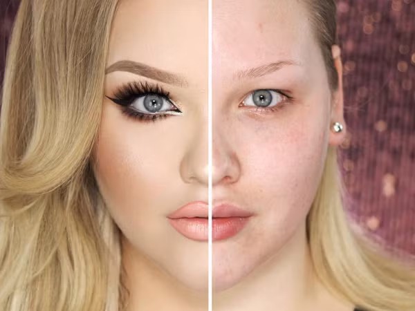 Instagram sốt xình xịch trào lưu trang điểm nửa mặt #ThePowerofMakeup