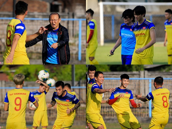 Tuyển Việt Nam tập luyện nghiêm túc trước trận gặp đội bét bảng