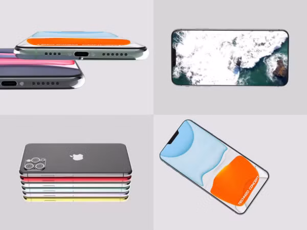 iPhone 12 lộ diện với thiết kế đẹp như mơ: Màn hình không viền, 4 camera "siêu to khổng lồ"