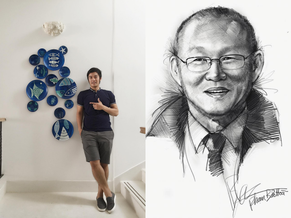 Cộng đồng mạng "sốt xình xịch" với bộ tranh vẽ các tuyển thủ U23 của hoạ sỹ 8x Đà thành