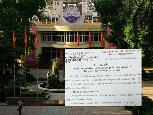 Sinh viên xôn xao trước nội quy mới của Học viện Báo chí và Tuyên truyền