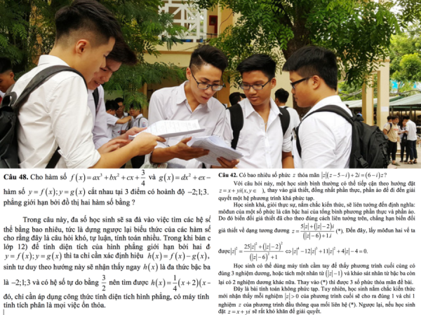 Cách giải câu hỏi khó nhất trong đề thi Toán THPT Quốc gia 2018 gây tranh cãi