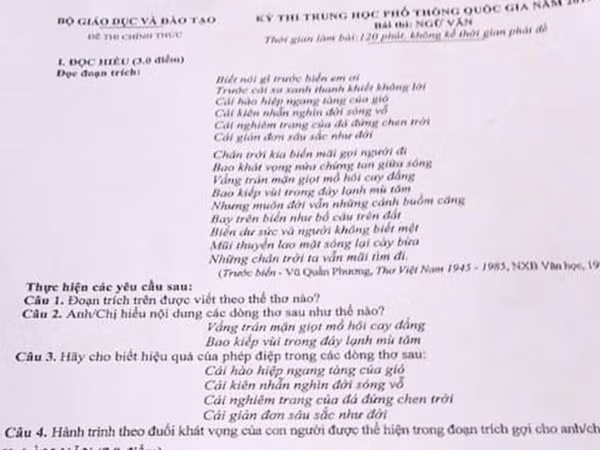 Nam sinh Phú Thọ chụp ảnh đề thi gửi qua Facebook nhờ bạn giải hộ