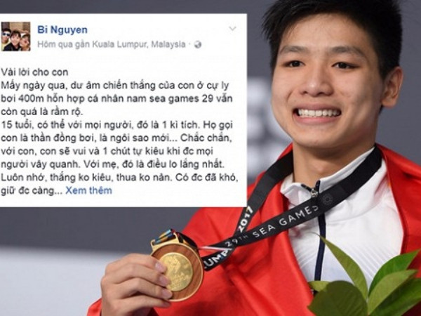 Sợ con kiêu ngạo, mẹ Kim Sơn gửi “tâm thư” xúc động cho nhà vô địch tuổi teen