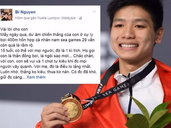 Sợ con kiêu ngạo, mẹ Kim Sơn gửi “tâm thư” xúc động cho nhà vô địch tuổi teen