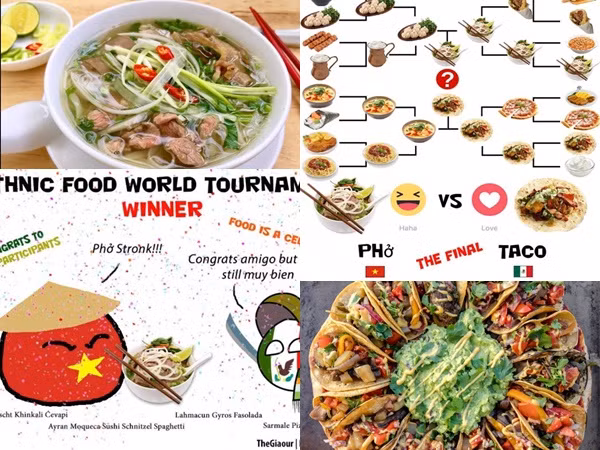 Phở Việt Nam đã chiến thắng cuộc bình chọn "Đặc sản thế giới"