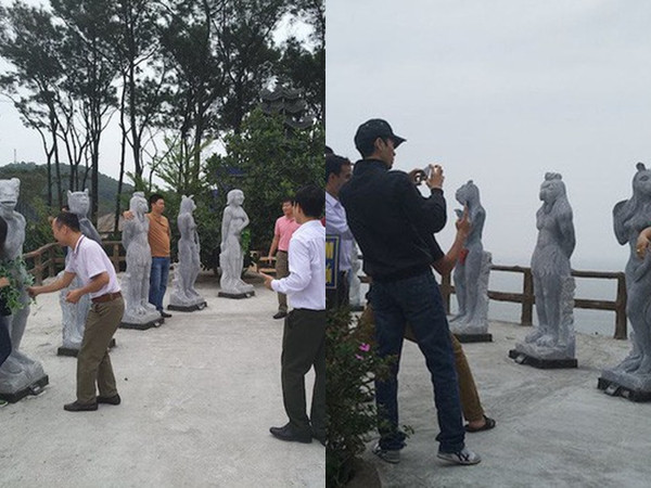 Sau mặc đồ bơi và che lá, tượng 12 con giáp sẽ bị "nhốt vào chuồng"