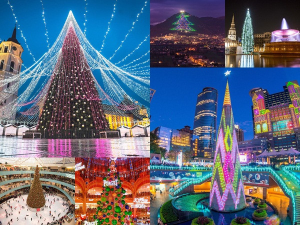 Vòng quanh thế giới, check-in ở 8 cây thông Noel nổi tiếng