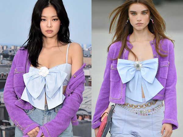 Chiếc áo nơ to bản từng bị chê sến sẩm của Jennie (Black Pink) lại đang thành mốt