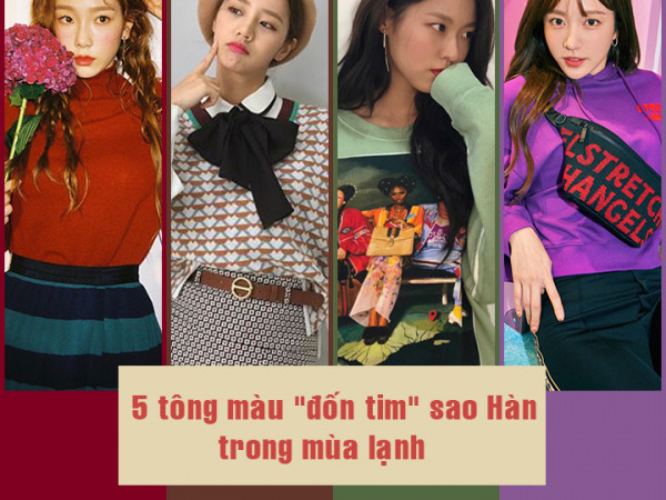 Năm tông màu "xưng vương" mùa Đông 2018 được sao Hàn đua nhau diện