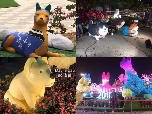 Phì cười với những bức ảnh mô hình chó khổng lồ đang được dân mạng chia sẻ rần rần