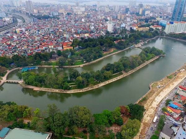 Cùng ngắm nhìn những hồ nước tự nhiên của Hà Nội từ trên cao