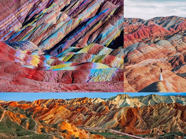 Chiêm ngưỡng vẻ đẹp siêu thực của dãy núi cầu vồng tại Trung Quốc