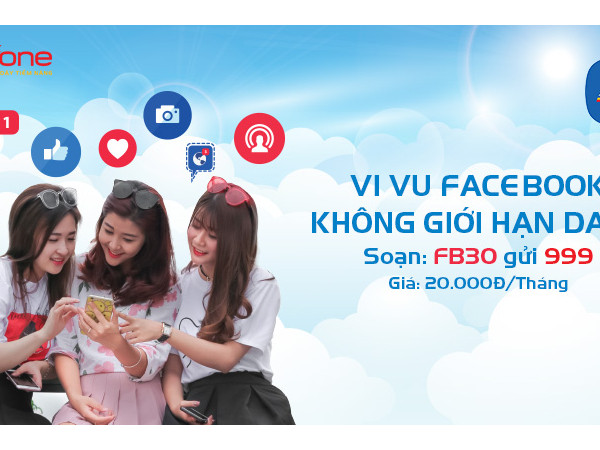 Lướt Facebook thả ga chỉ với 20.000 đ/ tháng cùng MobiFone 
