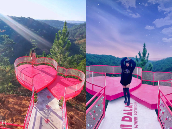 Tìm đến cây cầu trái tim đôi ở Đà Lạt để phá bỏ lời nguyền "đi hai về một"