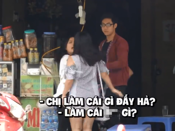 Cô gái thực hiện màn "troll" đánh ghen các cặp đôi lạ, ekip bị "ném đá" tới tấp: "Vô duyên!"