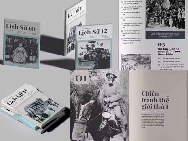 Chiêm ngưỡng bộ SGK Lịch sử được nam sinh cấp Ba tái thiết kế đẹp như artbook