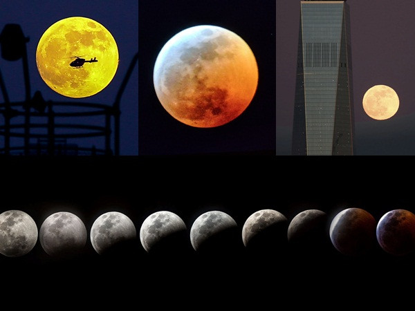 Sắc đỏ ma mị của siêu Trăng máu - Trăng sói ở Bắc bán cầu