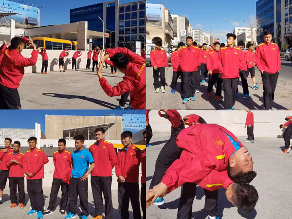 Đội tuyển Việt Nam tập nhẹ, không lo thời tiết tại Jordan