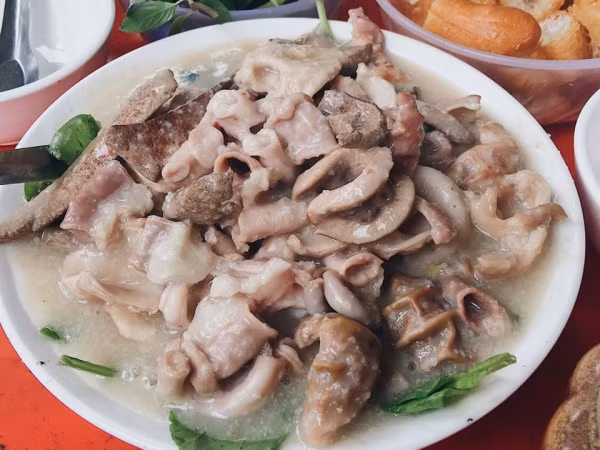 Thêm một cực phẩm của mùa đông - Lòng chần cháo