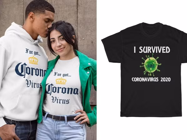 Thời trang ăn theo đại dịch virus corona bị chỉ trích là "thiếu đạo đức"
