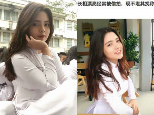 Nữ sinh Việt mặc áo dài khiến báo Trung "phát sốt", hết lời khen ngợi vì vẻ đẹp xuất sắc