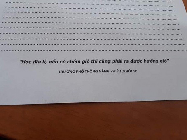 Biết trước teen sẽ "chém gió" trong bài kiểm tra, thầy giáo Địa lý viết lời nhắn cực "bá đạo"