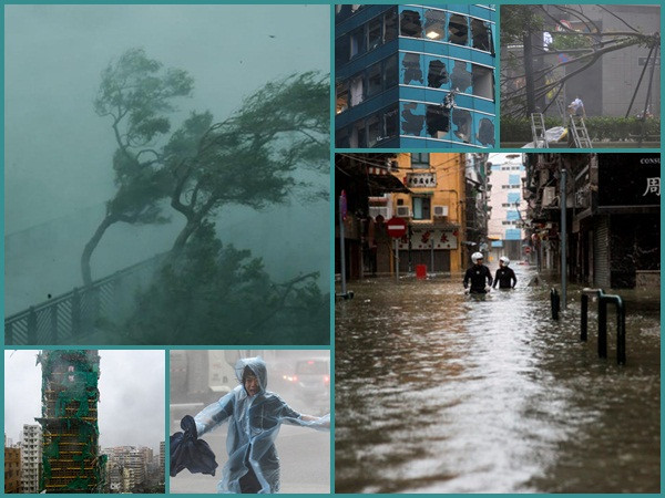 Siêu bão Mangkhut đổ bộ vào Trung Quốc