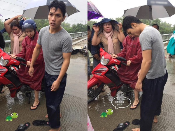 Cảm động chàng trai cứu người rớt sông lên bờ an toàn, vội ôm người yêu: "Đừng sợ, anh không sao"