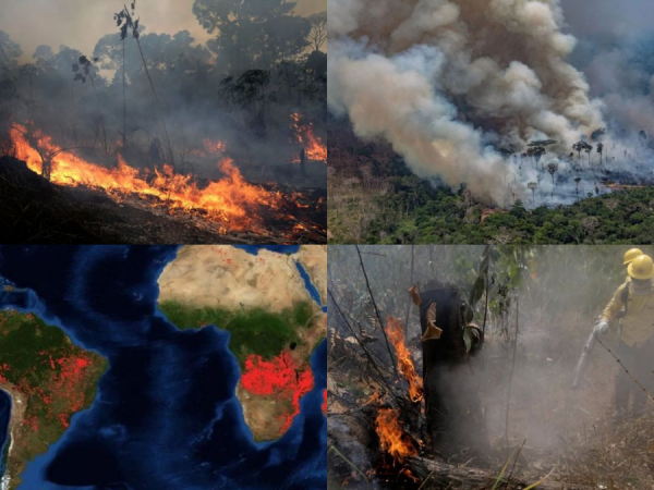 Rừng châu Phi cháy kinh hoàng gấp 3 lần ở Amazon qua ảnh vệ tinh NASA