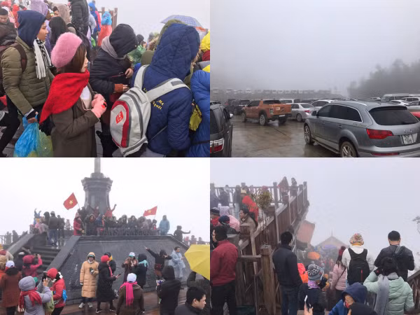 Sapa chìm trong biển người, 3 tiếng di chuyển được 30 km
