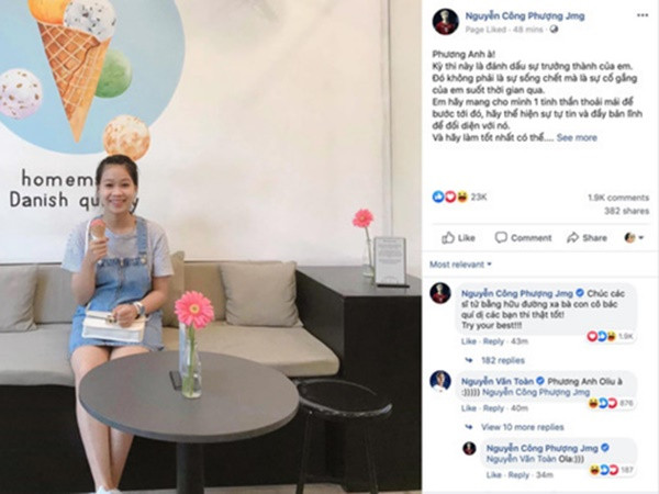 Công Phượng gửi lời nhắn cho em gái trước kỳ thi THPT quốc gia