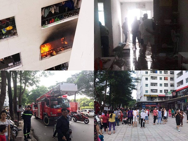 Cháy tại tầng 31 chung cư, hàng trăm người dân hoảng loạn tháo chạy