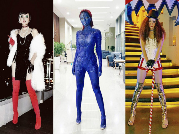 Trình độ hóa trang thượng thừa của "nữ hoàng Halloween" Băng Di