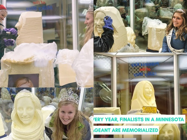 Cuộc thi độc đáo: Khắc họa chân dung từ... những tảng bơ khổng lồ