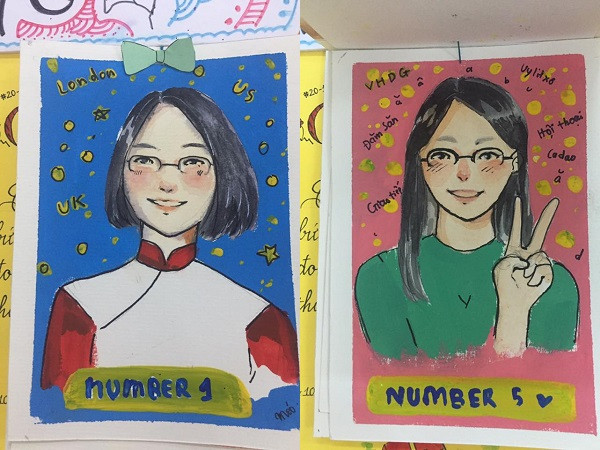Mê mẩn trước bộ tranh "Nhìn hình đoán thầy cô" siêu đáng yêu của teen THPT Hòa Vang (Đà Nẵng)