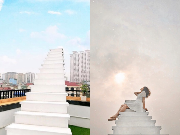 Chẳng cần tốn tiền đến Đà Lạt check-in, "nấc thang lên thiên đường" đã xuất hiện tại Hà Nội